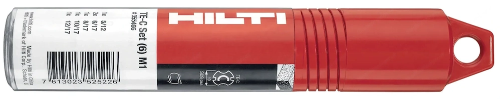 Hilti SDS Plus (TE-C) Hammerbohrer-Sets der Premium-Leistungsklasse mit unterschiedlichen Durchmesse