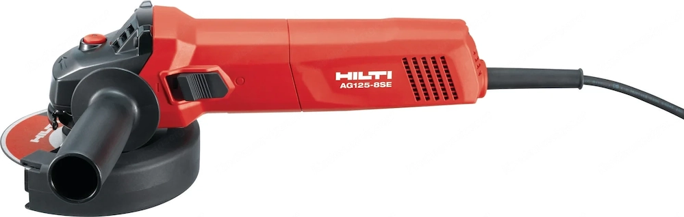 1x Winkelschleifer AG 125-8SE 230V 1x Seitenhandgriff Feine Kontrolle beim Polieren und Bearbeiten