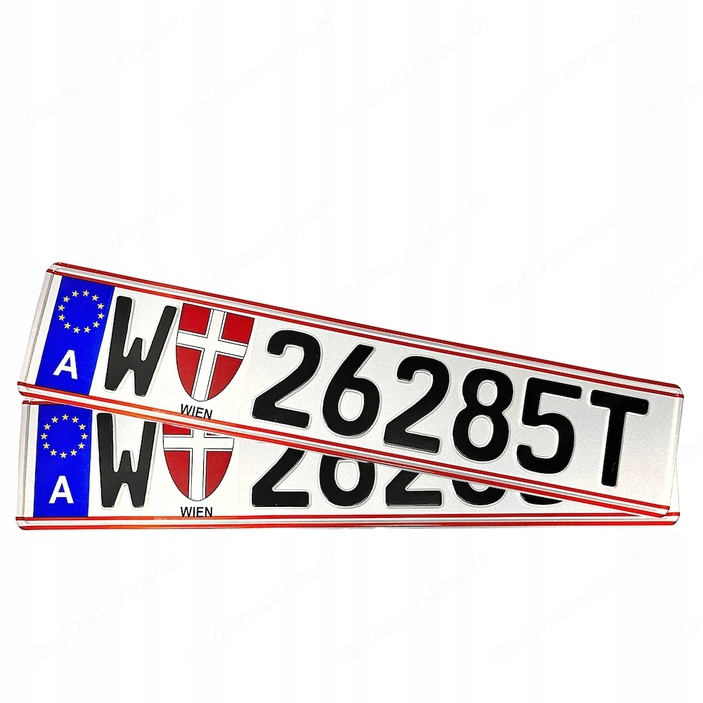 Kfz-Kennzeichen Kfz-Kennzeichen f r Sammler oder Ausstellungszwecke mit Originalpr gung Austria Wien