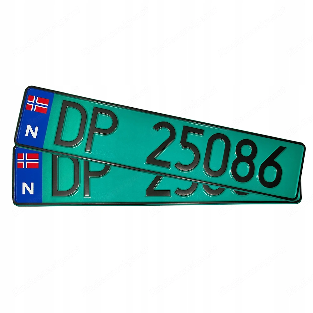Autokennzeichen mit urspr nglicher Pr gung Norwegen f r Sammler oder Ausstellungszwecke