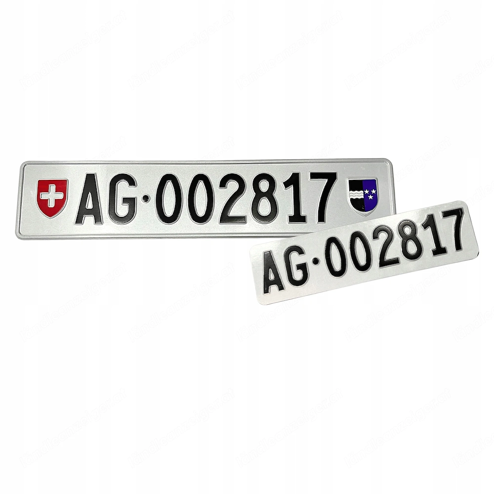Autokennzeichen KFZ Kennzeichen fuer Sammler oder Showzwecke original gepraegt Schweiz