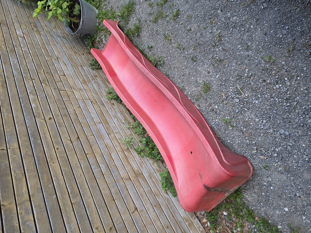 Rutsche ohne Gestell