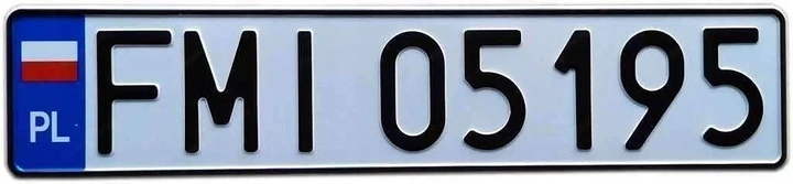 Autokennzeichen KFZ Kennzeichen fuer Sammler oder Showzwecke original gepraegt Polen