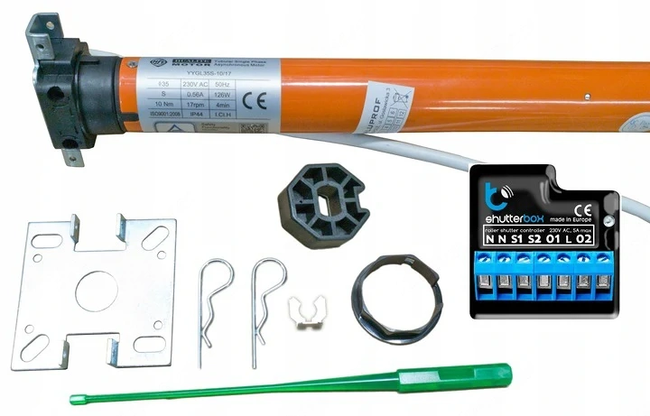 !!! super set, bereit zum einbau und anschluss!!! aluprof yygl35s 10nm 17 motor blebox shutterbox v2
