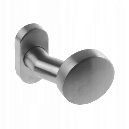 Artikel: Drueckergarnitur Tuergriff Tuerbeschlag Tuerklinke INOX Knopf flache ovale Platte Knauf Hoc