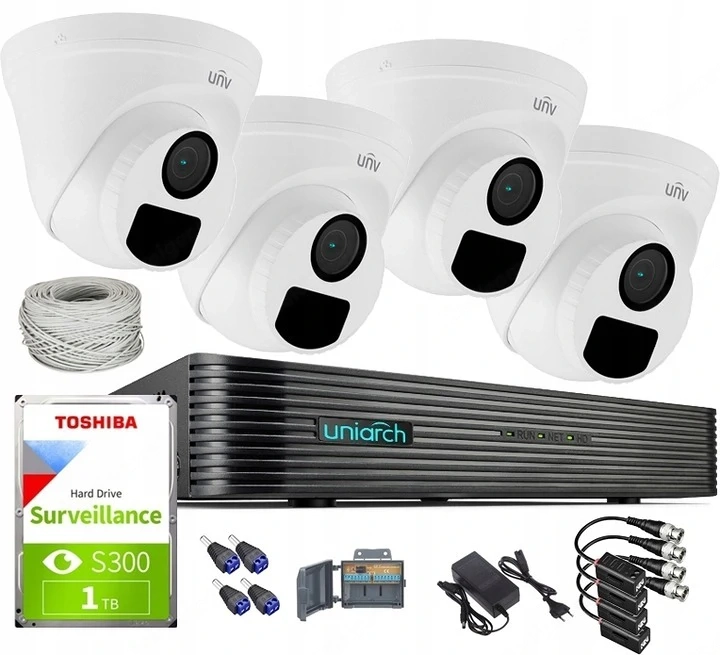 Uniarch 5MPX-UNI-4KIT-T115 mit 4 Full-HD-IR-Kameras zur  berwachung  berwachungskamera  BERWACHUNGS-
