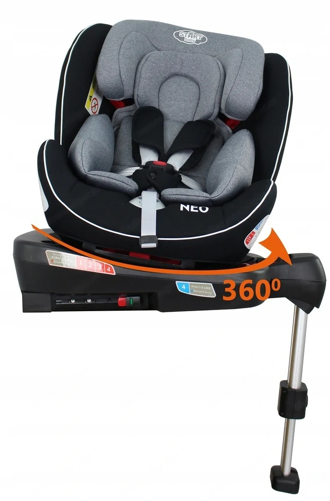 Sicher, zertifiziert, ECE R44 04-Homologation 5-Punkt-Sicherheitsgurte drehbarer Sitz Einfach zu bed