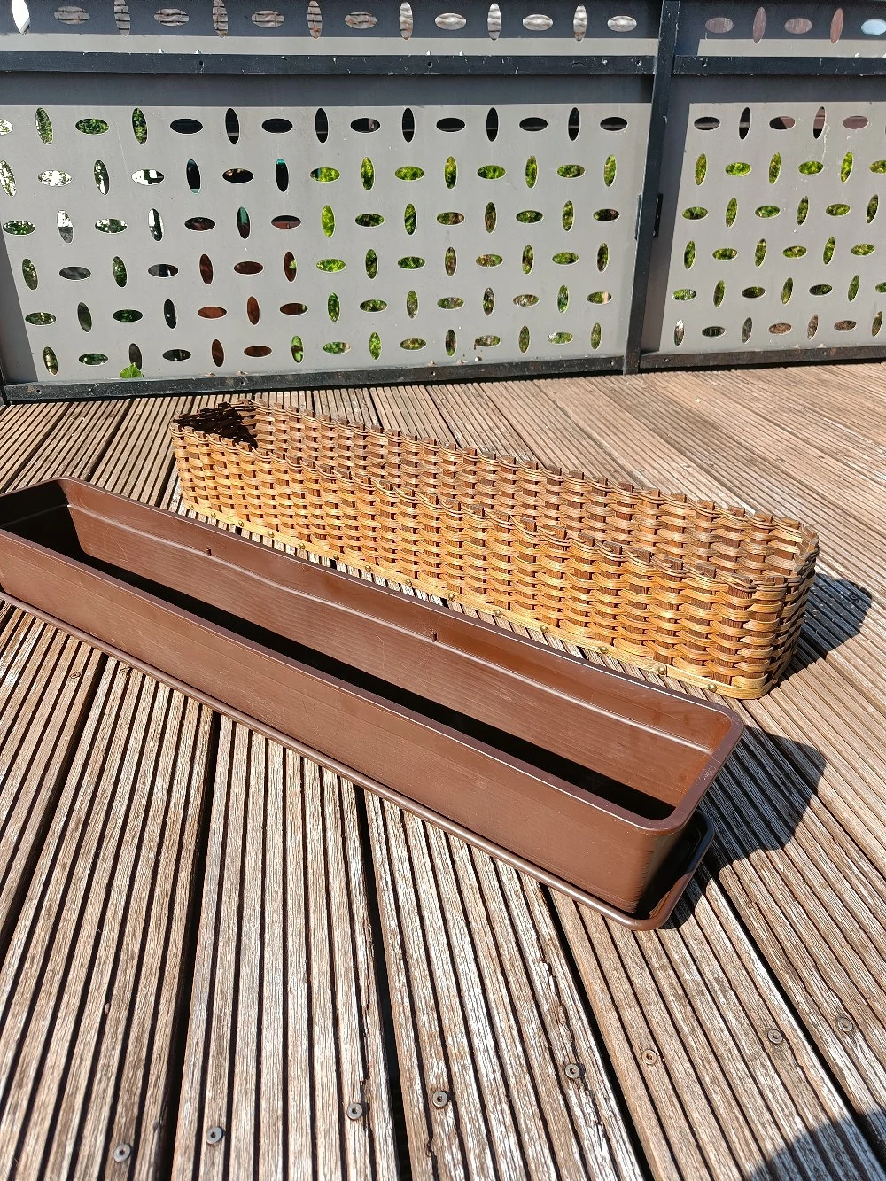 Blumentopf aus Holz
