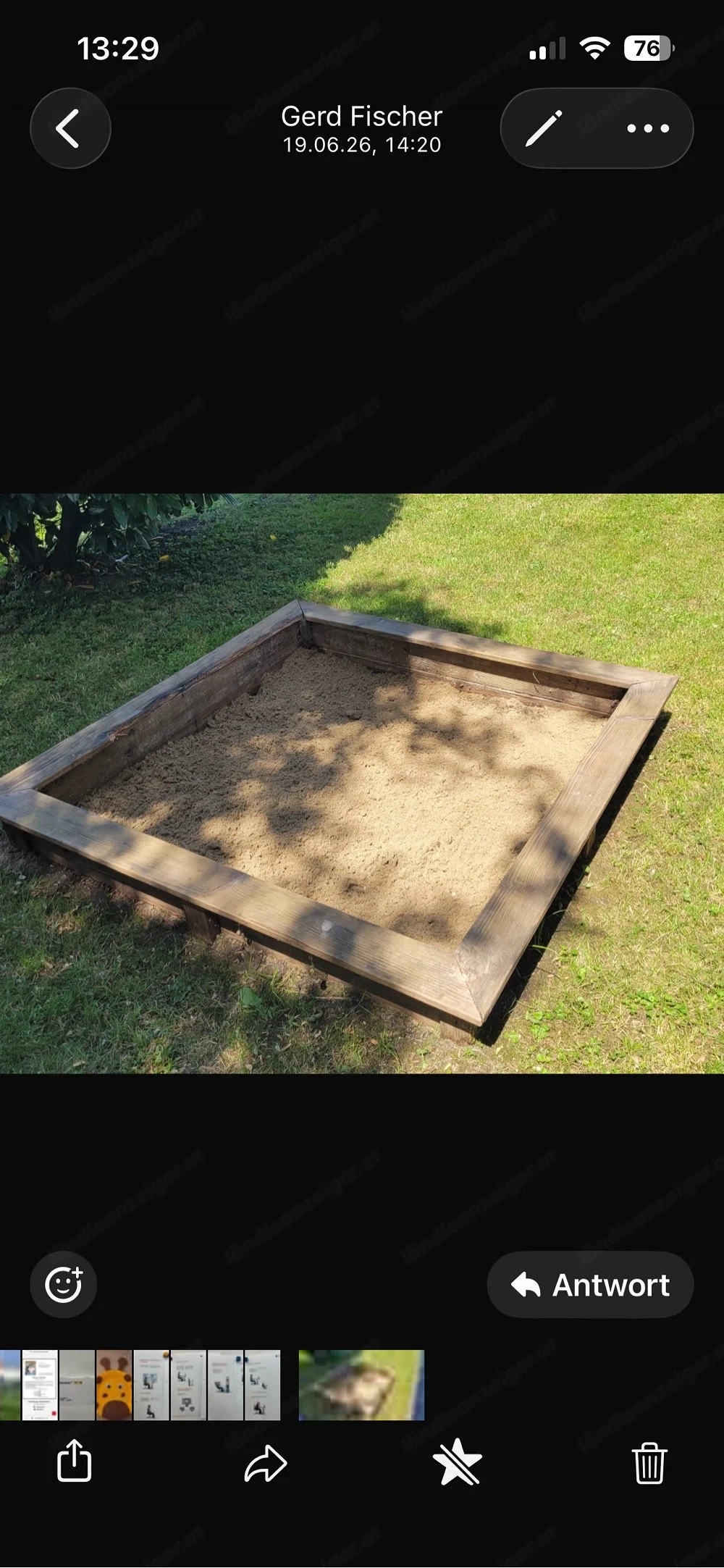 Spielsand zu verschenken