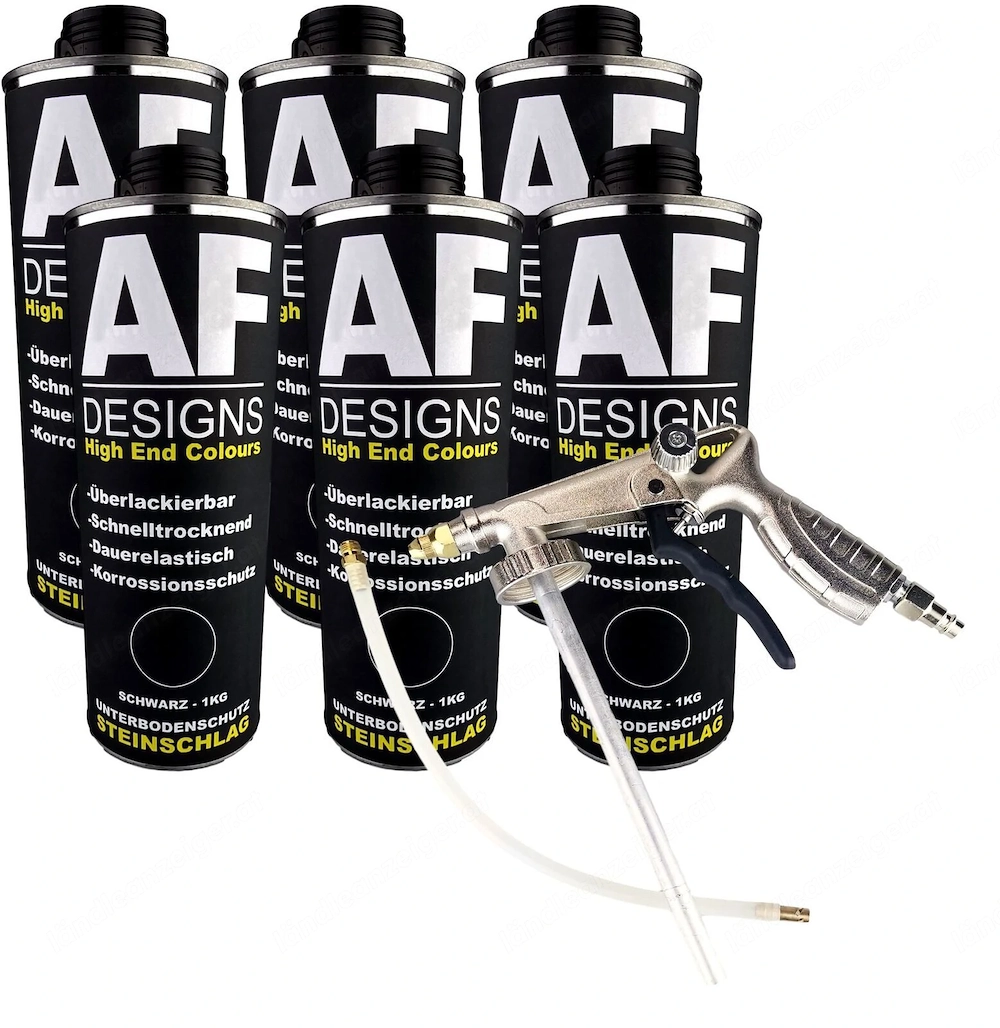 Artikel: Stone chip protection   underbody protection black 6x1kg can be painted over + gun Hochwert