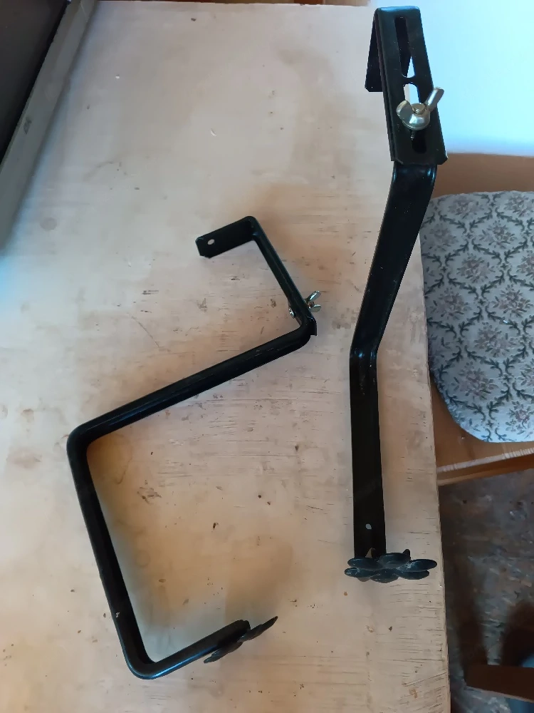 Balkon Kistchen Halter schwarz