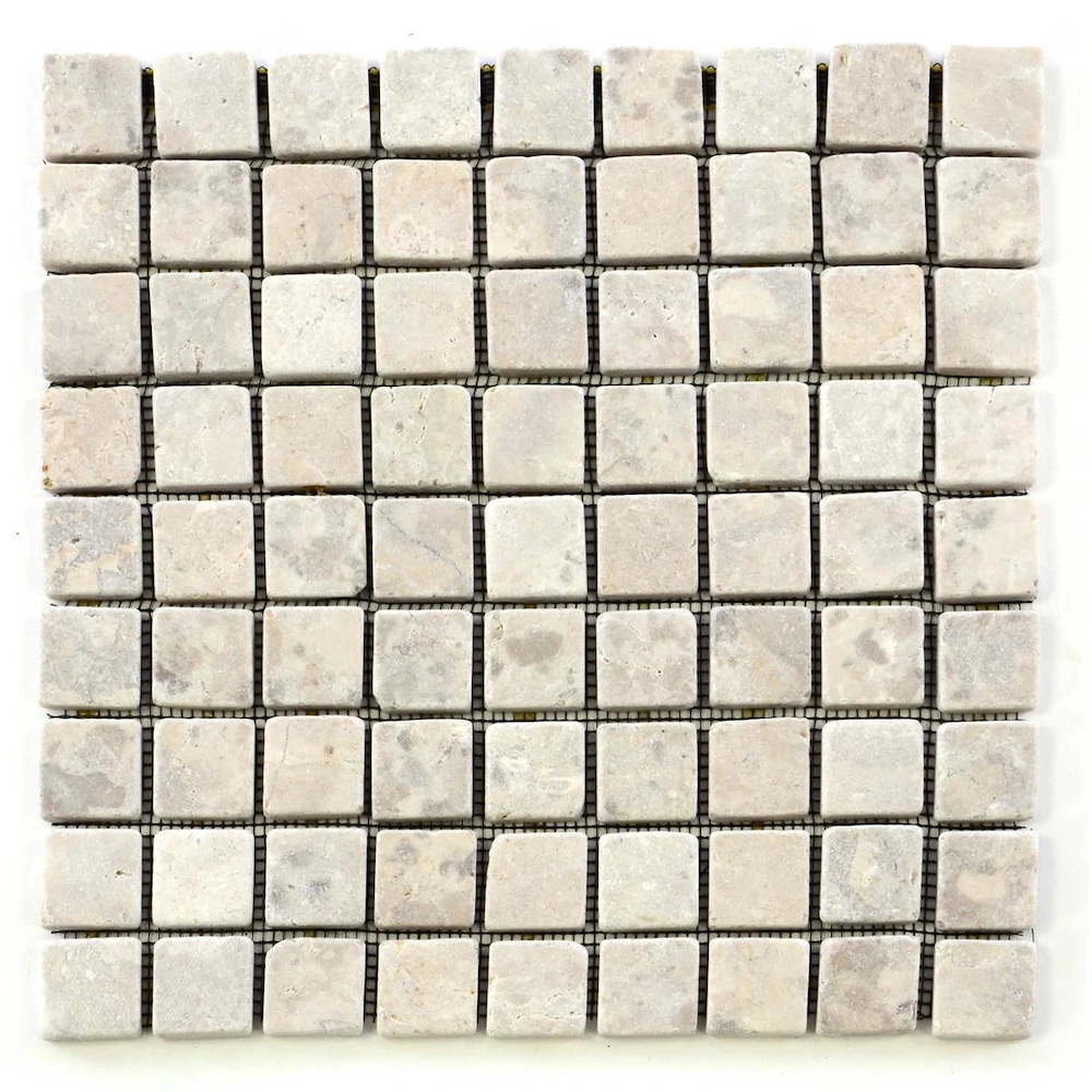 1 Fliesenmatte Natursteinmosaik Marmor Creme 29 x 29 cm Setzen Sie Akzente! Durch seine sanften Natu