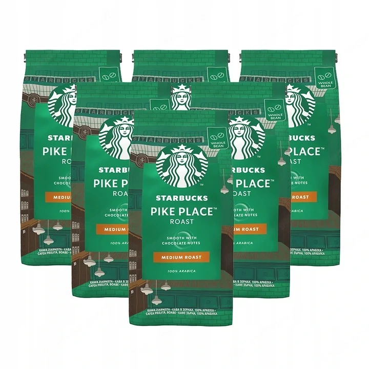 Das set beinhaltet: 6 x starbucks pike place roast