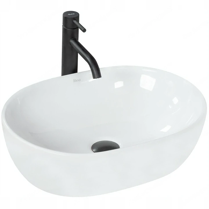 Montageart: Arbeitsplatte Beckenl nge: 480 mm Beckenh he: 135 mm Material: Sanit rkeramik  berlauf f