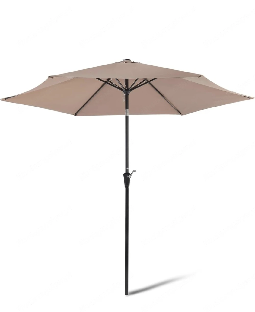 Sonnenschirm Taupe Hellbraun 274cm