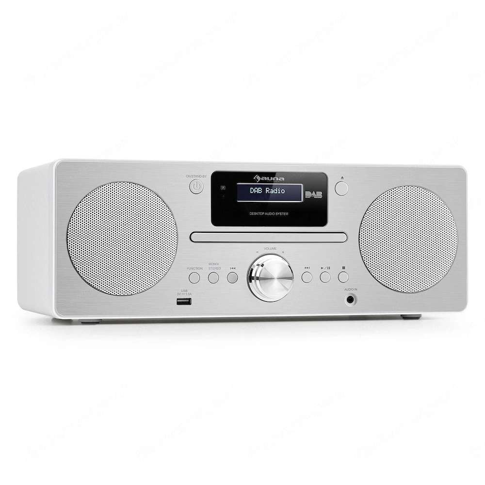 DAB-Radio mit CD-Player, Mikro-Stereoanlage, UKW, LCD-Display, Bluetooth, USB