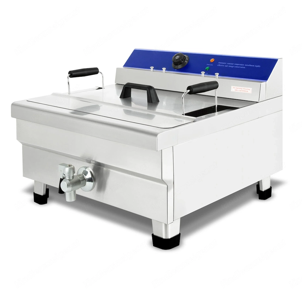 28L Fritteuse Geh usematerial: Edelstahl Anzahl K rbe Becken: 1 Beckenvolumen: 28 Liter  l Fassungsv