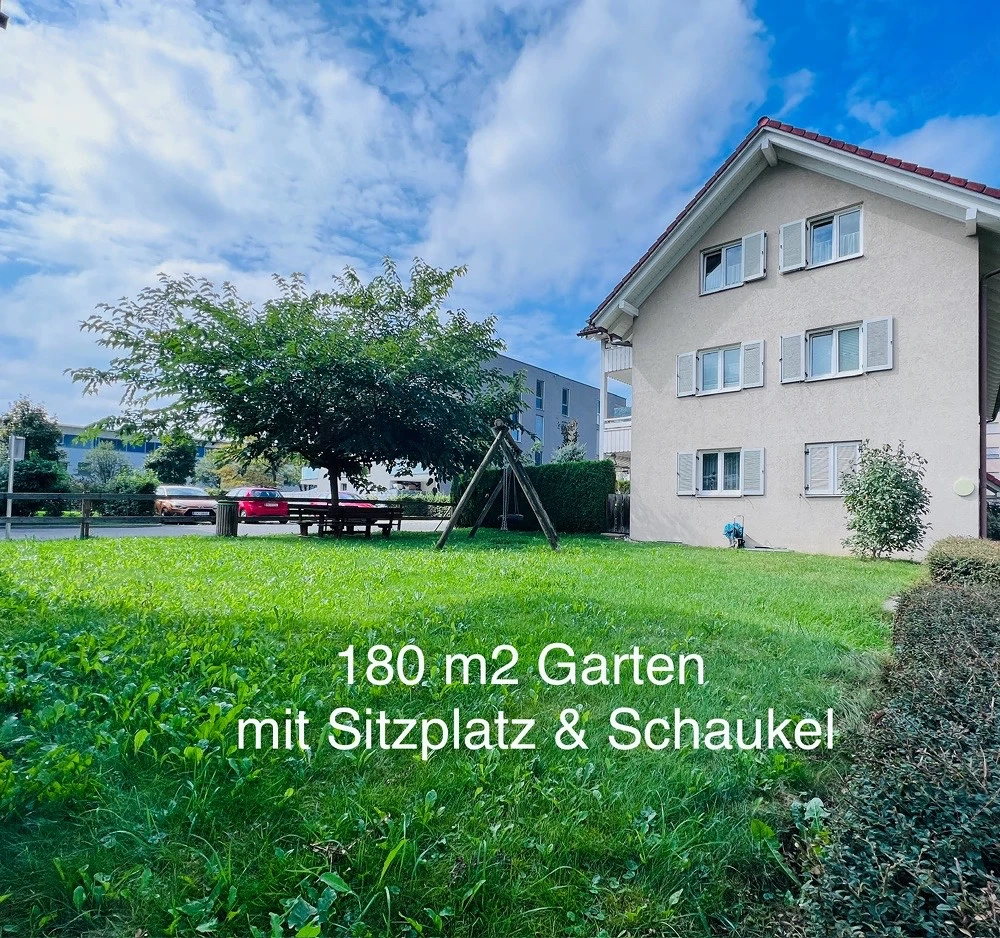 PROVISIONSFREIE, helle, neu renovierte 5,5 ZI-Whg mit Balkon, Garten, TG, Nähe LKH Feldkirch, grenzn