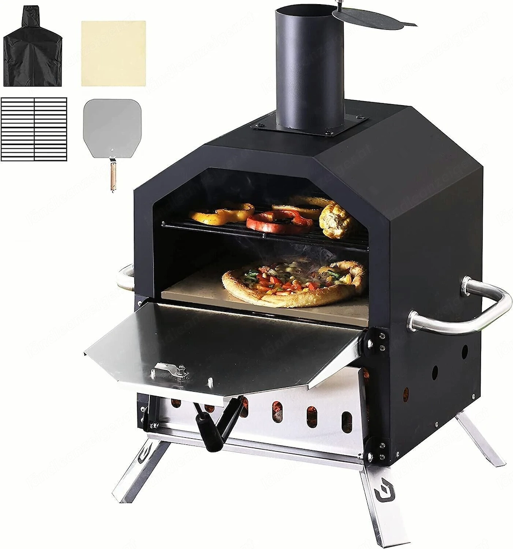 Pizzaofen im Freien mit der gesamten inneren Kochfl che