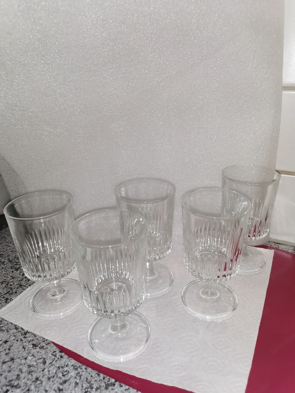 Vintage Weinglas robust, besonderes Design 