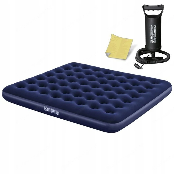 Bestway aufblasbare matratze zum schlafen 203x183x22 2 personen kingsize mit pumpe