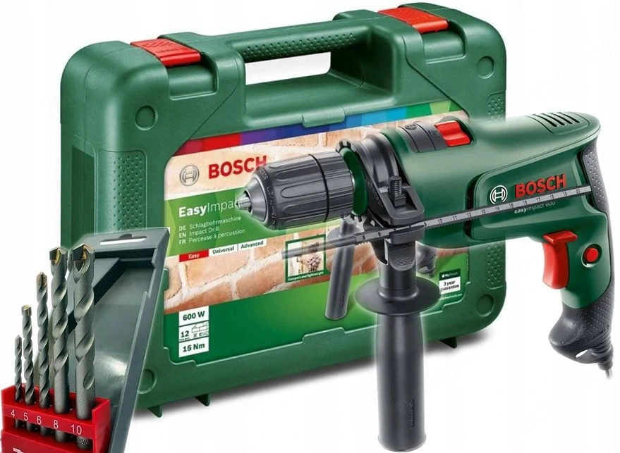 BOSCH BOHRHAMMER EASYIMPACT mit Bohrerset aus dem Makita Starter Set