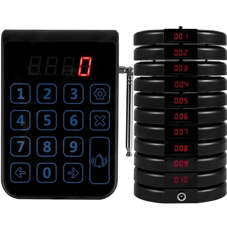 Restaurant Pager System Kundenrufsystem 10 Pager fuer Food Trucks Bar Gastro Restaurant Food Truck K