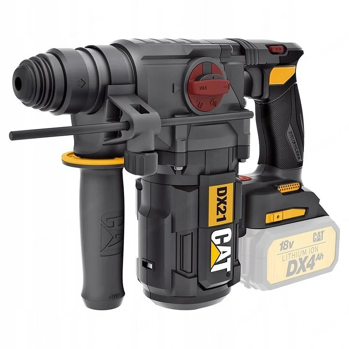B rstenloser Bohrhammer CAT DX21B 18V 2,2J SDS+ 4 Funktionen: Bohren, Hammerbohren, Mei eldrehung, M