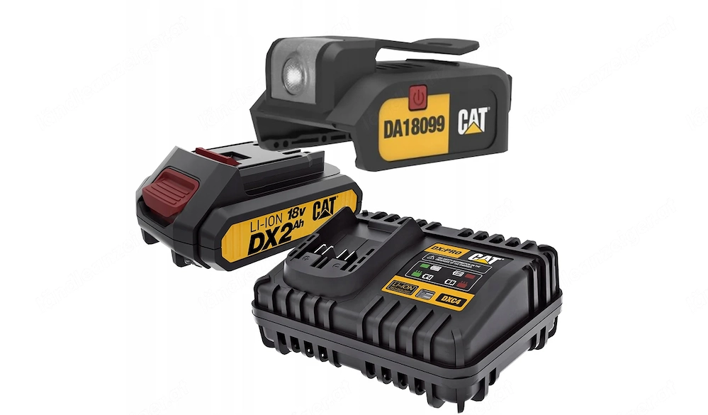 Der im Lieferumfang des DXB2 18V 2,0Ah Lithium-Ionen-Akkus enthaltene 18V 2A USB-Adapter und das