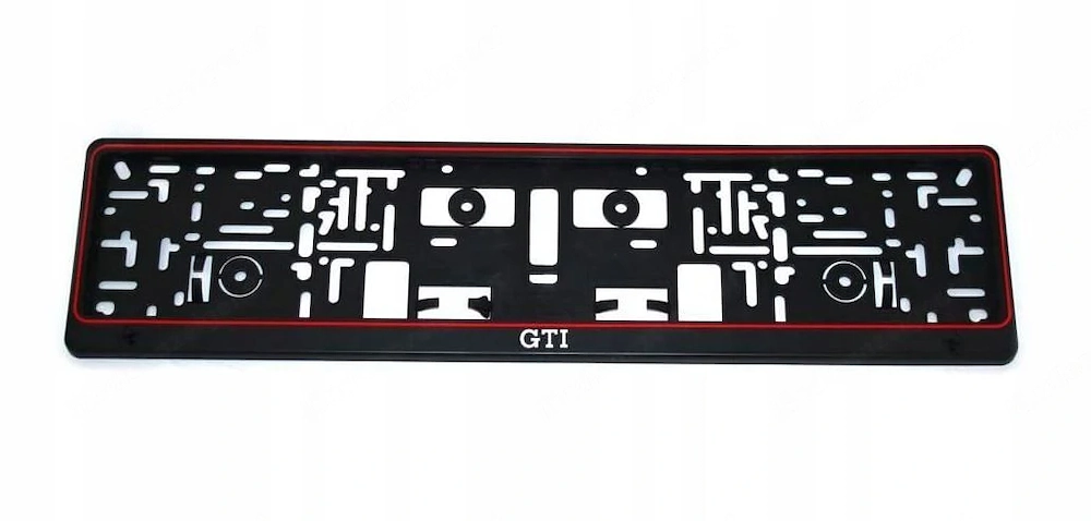 2x ORIGINAL Kennzeichenhalter fuer VW Volkswagen UV Druck witterungsbestaendig GTI
