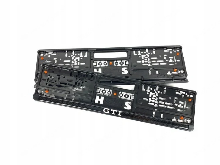 2x ORIGINAL Kennzeichenhalter f r VW Volkswagen UV-Druck wetterbest ndig GTI Set 2 ORIGINAL KENNZEIC