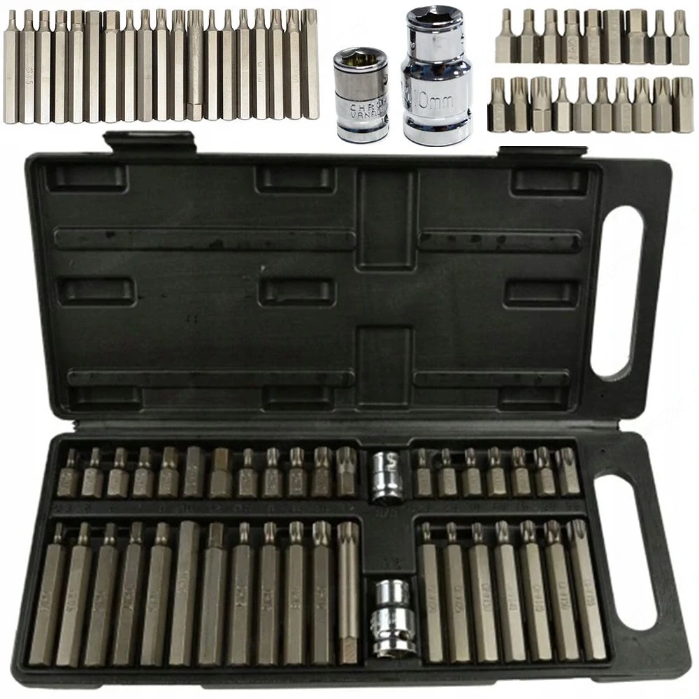 BITSATZ MIT IMBUS-TORX-SCHL SSELN 40-teilig mit Adapter f r Ratschen-Steckschl ssel