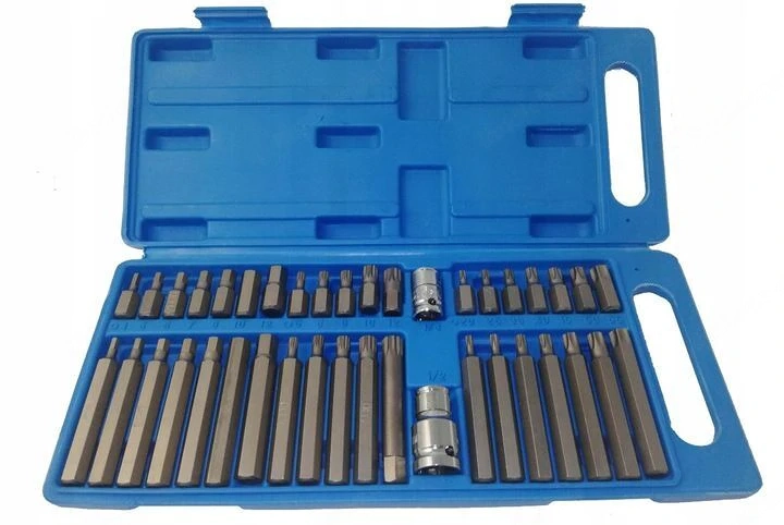 BIT-SATZ MIT IMBUS-TORX-SCHL SSELN 40-teilig mit Adapter f r Ratschen-Steckschl sselsatz 2