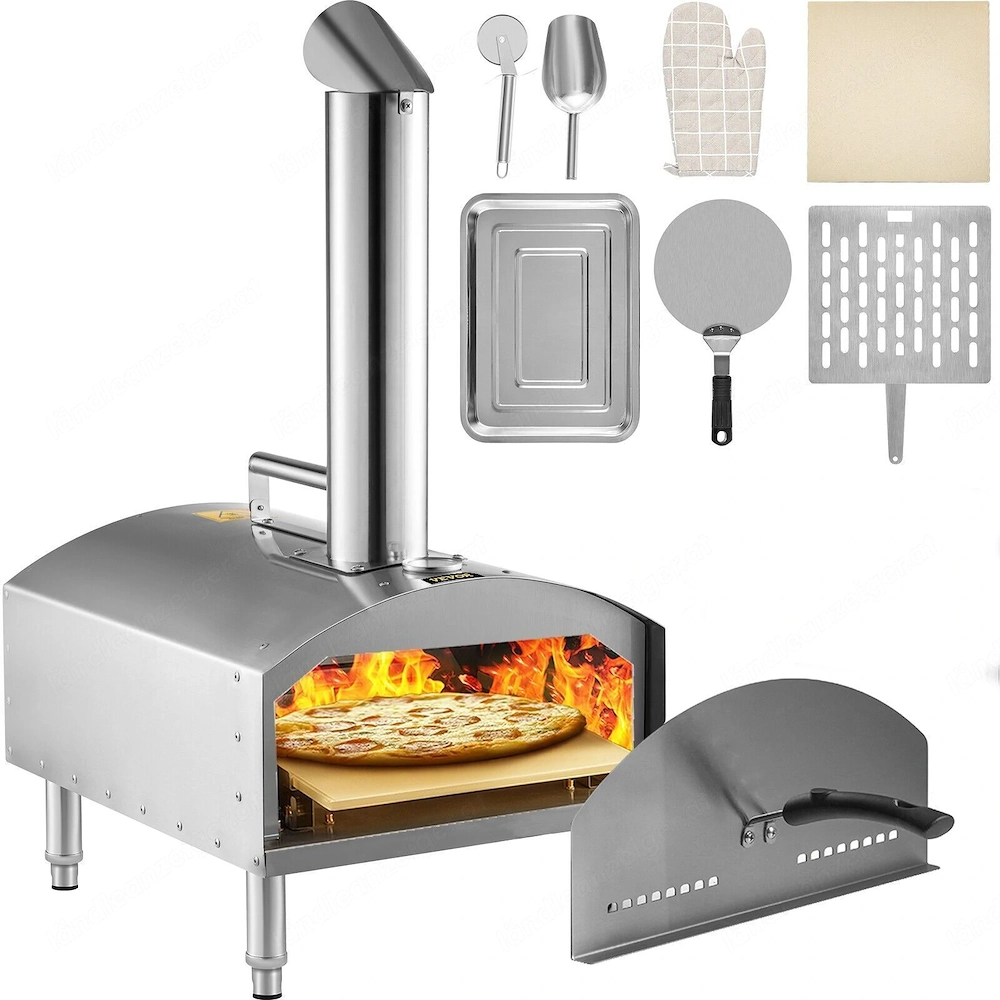 Artikel: Outdoor Grill Holz BBQ Smoker Tragbarer Pizzaofen Pizzamaker Outdoor Pizzaofen zum Backen S