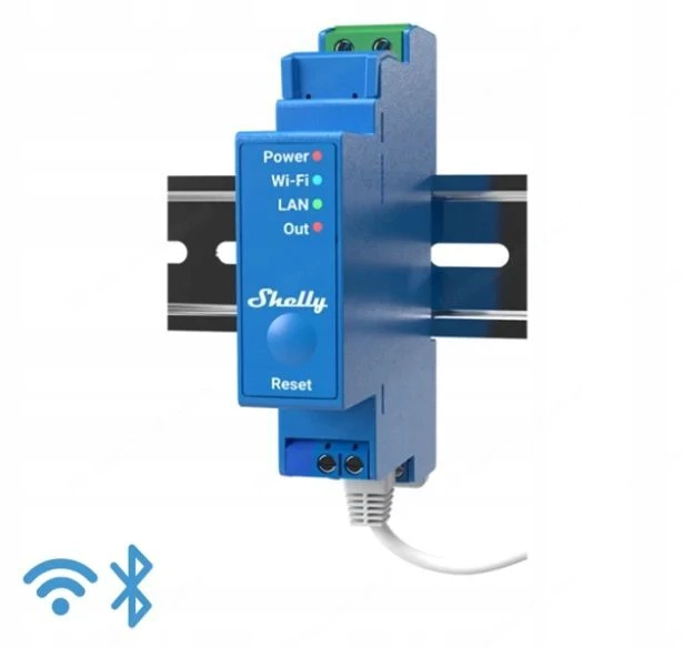 Shelly Pro 1 ist ein einphasiges 1-Kanal-Relais, das bis zu 16 A unterst tzt