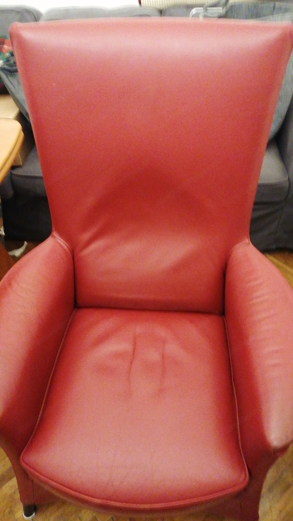Original Wittmann Designfauteuil   Hochwertiges Echtleder   Bordeauxrot
