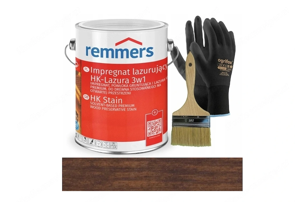 Remmers HK Lasur 3in1 (Impr gnierung, Grundierung und Lasur) 5L im Farbton ROSEWOOD
