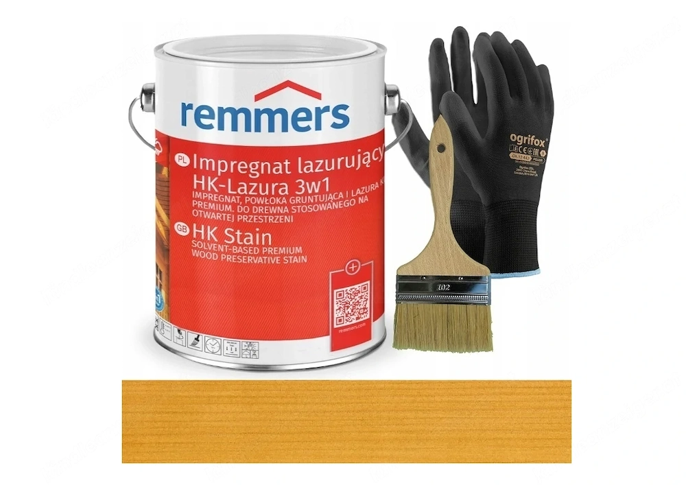 Remmers HK Lasur 3in1 (Impr gnierung, Grundierung und Lasur) 5L im Farbton EICHE HELL