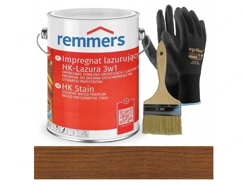Remmers HK Lasur 3in1 (Impr gnierung, Grundierung und Lasur) 5L im Farbton NUT