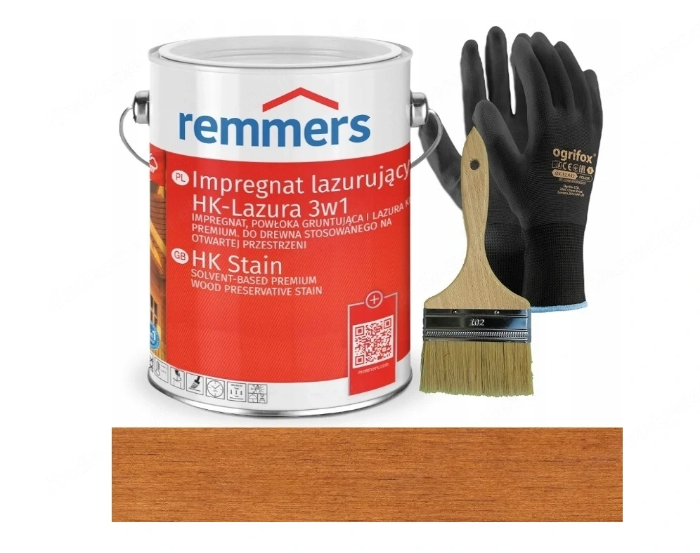 Remmers HK Lasur 3in1 (Impr gnierung, Grundierung und Lasur) 5L in der Farbe TEAK