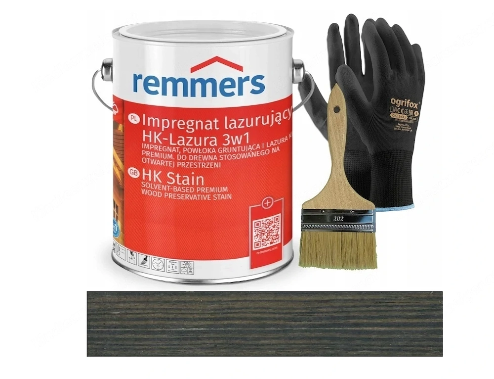 Remmers HK Lasur 3in1 (Impr gnierung, Grundierung und Lasur) 5L in der Farbe ANTHRAZIT