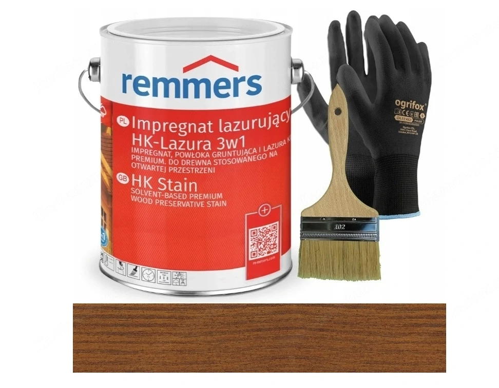 Remmers HK Lasur 3in1 (Impr gnierung, Grundierung und Lasur) 5L im Farbton CHESTNUT