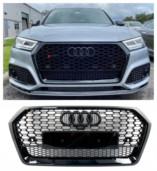 Zum Verkauf bieten wir einen neuen Zubeh rgrill f r den Audi Q5 SQ5 80a S-line  Black Edition  an   