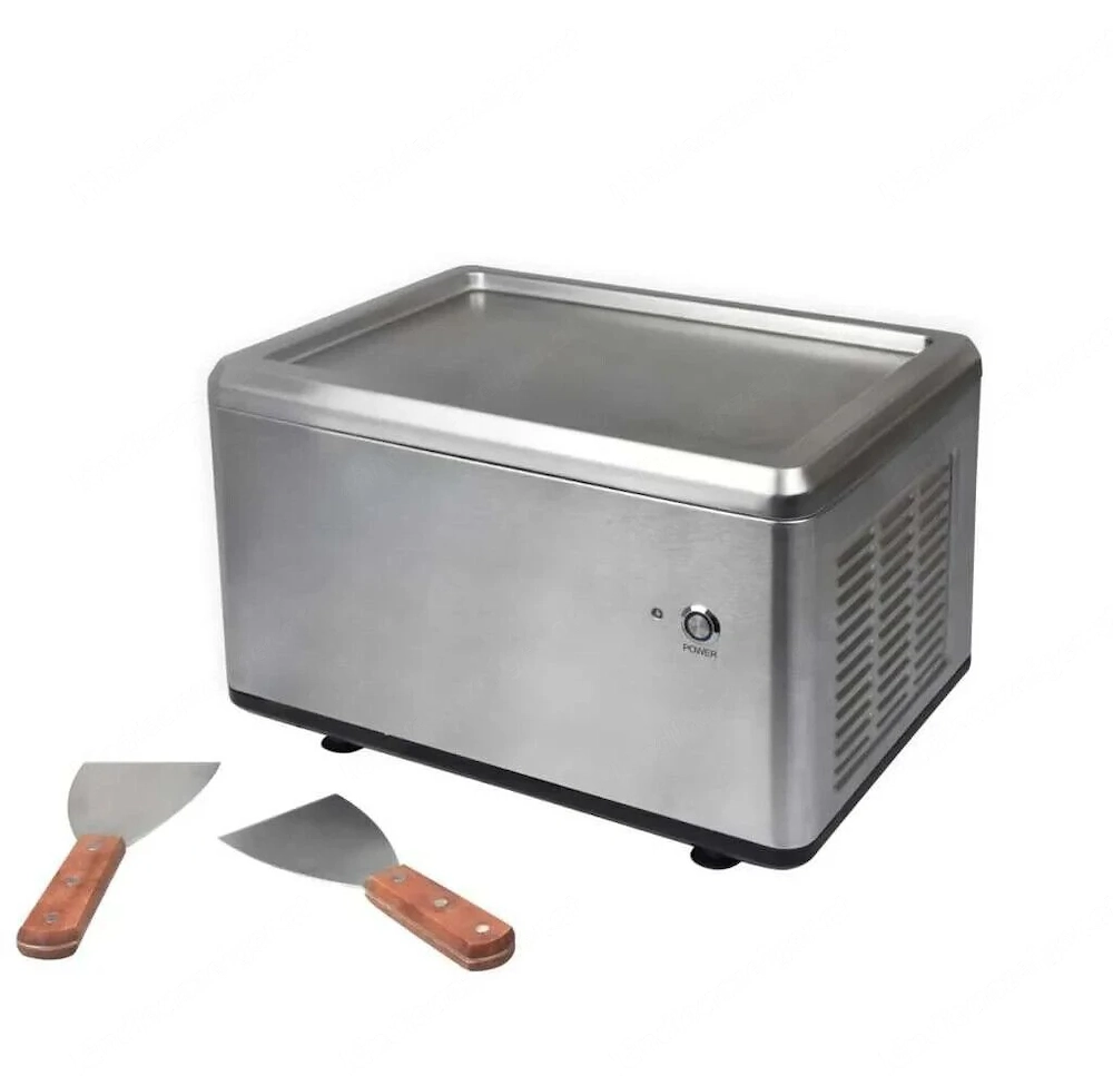 Roll-Eismaschine mit Gefrierfl che aus Edelstahl, 27,2 x 38,1 x 24,6 cm, 120 W, 100 g 6 Min