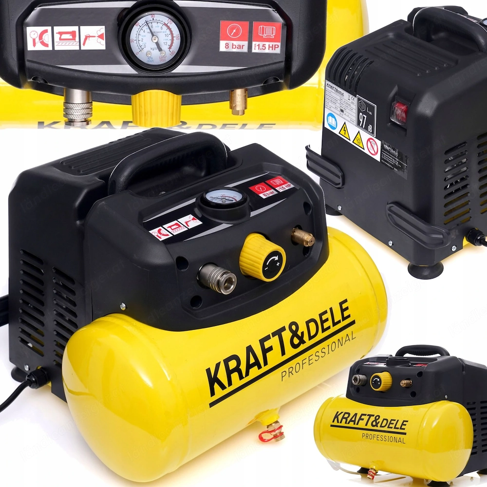 Artikel: OIL FREE COMPRESSOR 6L 1.5HP 8BAR 230V Hochwertiger Artikel aus unserem Online-Shop