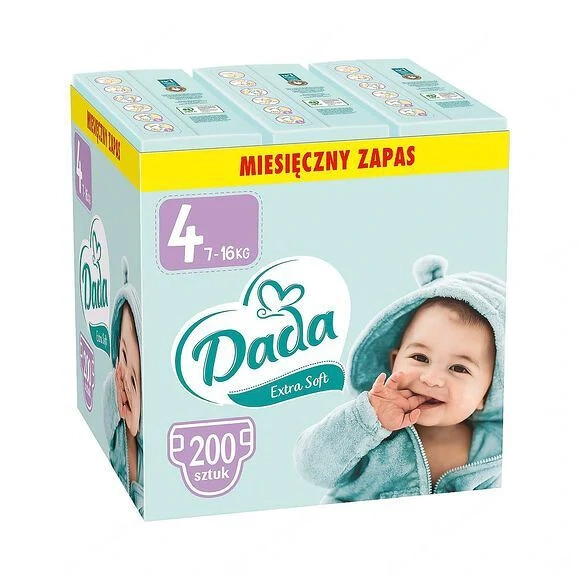 Extra Soft 4 Maxi Windeln 200 St ck, mit Aloe-Extrakt 7-16 kg