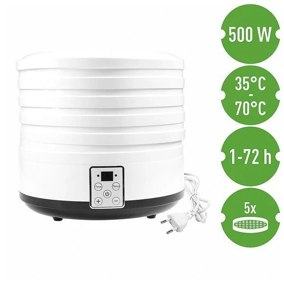 Pilztrockner Pilze 500W mit Temperaturregelung