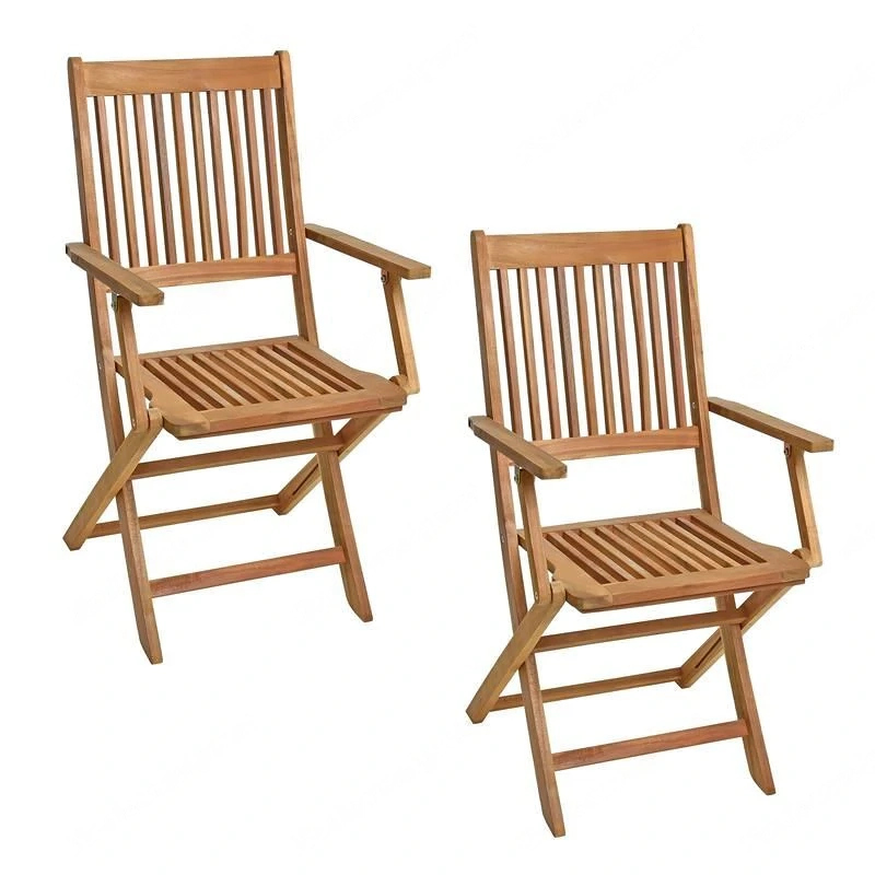 Artikel: Garden chairs wooden chairs folding chairs set of 2 acacia wood chair set balcony chairs Ho