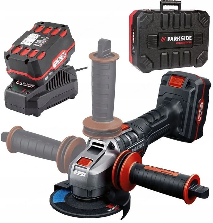 PARKSIDE PERFORMANCE Akku-Winkelschleifer  PWSAP 20 Li B2 , 20 V mit Akku und Ladeger t Starterset