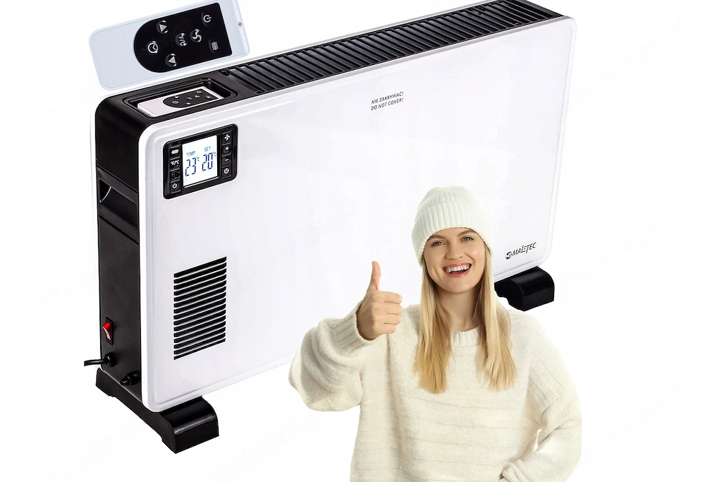 Heizkonvektorheizung ELEKTRISCHER HEIZKONVEKTORTHERMOSTAT 2300W mit Fernbedienung Set Touch